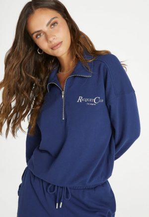 Quarter Zip Pullover Sweatshirt