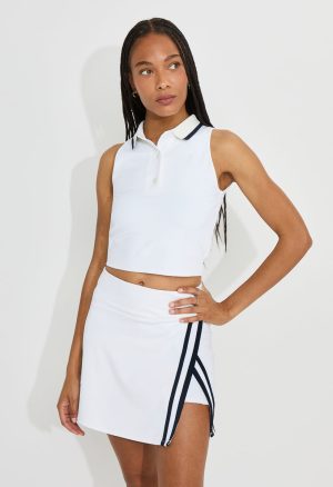 Active Polo Crop Top