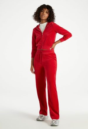 Velour Straight Pants