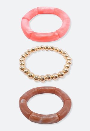 3-Pack Josie Of Mix Stretch Bracelets