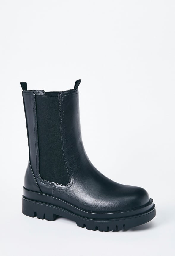 Candide Platform Lug Sole Bootie