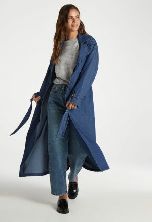 Denim Trench Coat