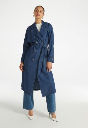 Denim Trench Coat