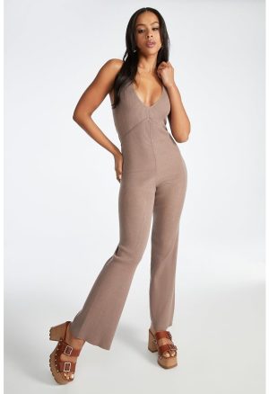 Sweater Ribbed Jumpsuit