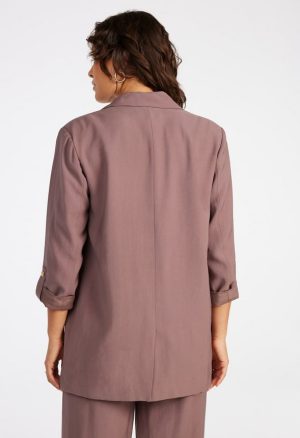 Tailored Rolled Sleeve Blazer