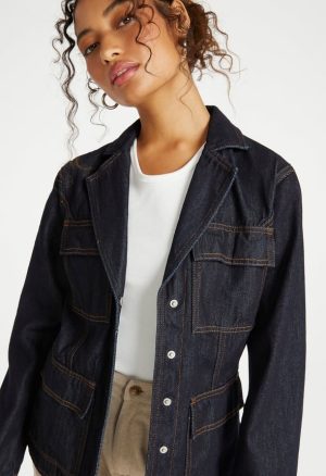 Utility Denim Blazer