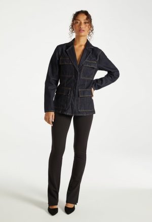 Utility Denim Blazer