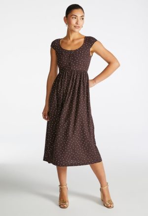 Button Down Midi Dress