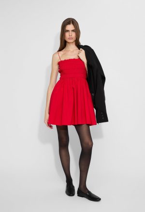 Smocked Mini A-Line Dress