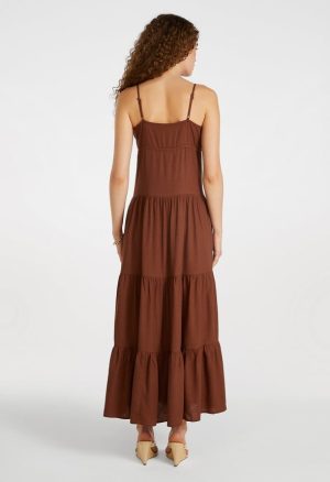 Strappy Tiered Maxi Dress