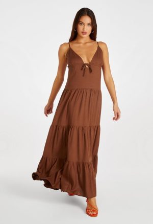 Strappy Tiered Maxi Dress