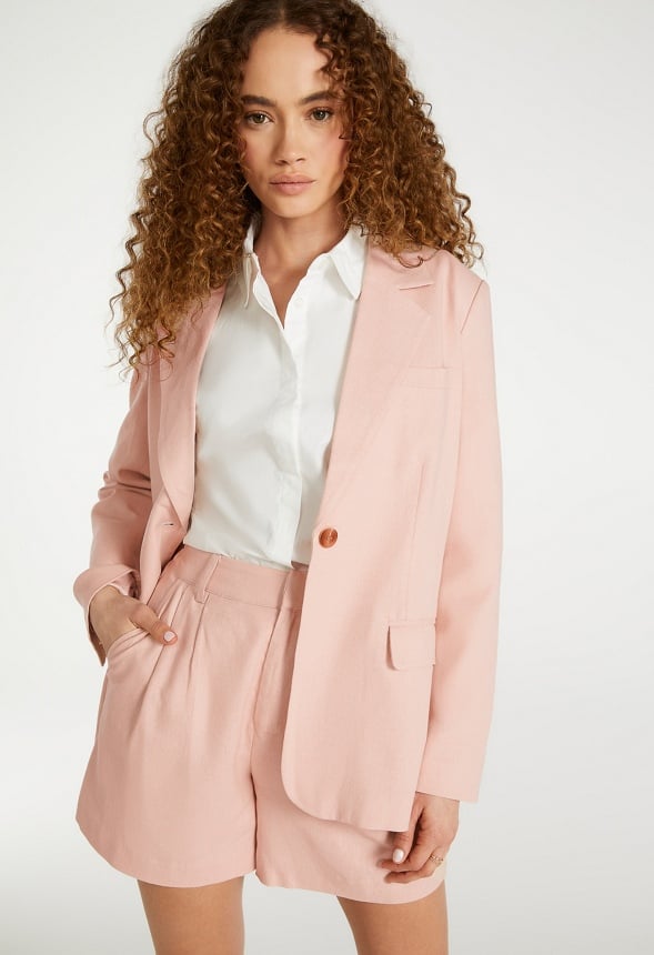 Linen Boyfriend Blazer