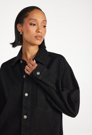 Denim Boyfriend Shirt Dress