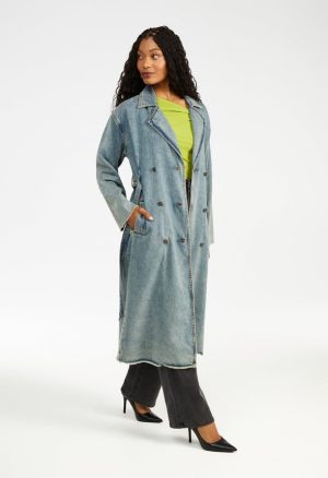 Denim Trench Coat