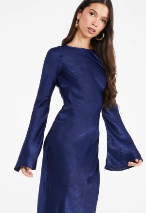 Long Sleeve Slip Dress