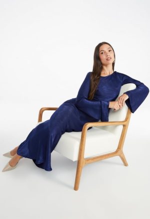 Long Sleeve Slip Dress