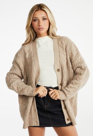 Cable Boyfriend Cardigan