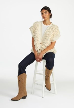 Handloop Tunic Vest Cardigan