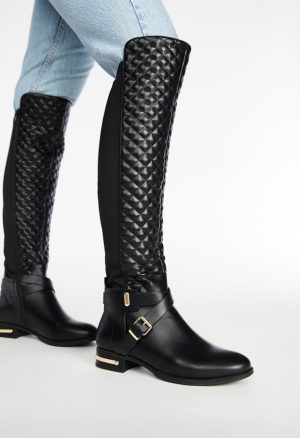 Annabeth Quilted Flat Boot