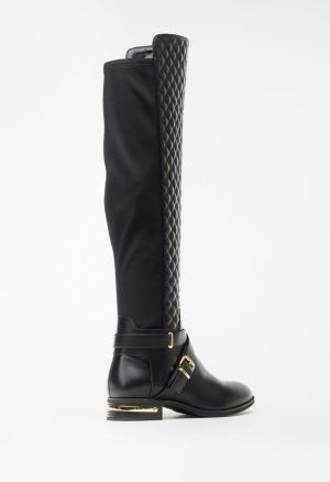 Annabeth Quilted Flat Boot