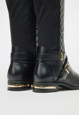 Annabeth Quilted Flat Boot