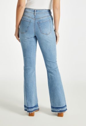 Mid Rise Flare Denim Jeans