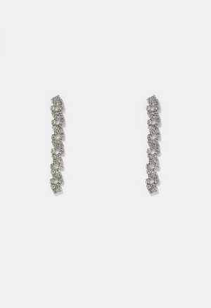 Remi Delicate Glass Stone Set Drop Earring And Necklace Set