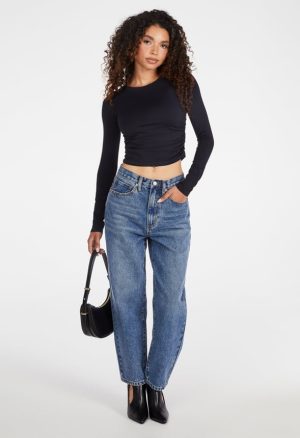 Ruched Crop Tee