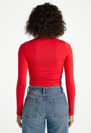 Ruched Crop Tee