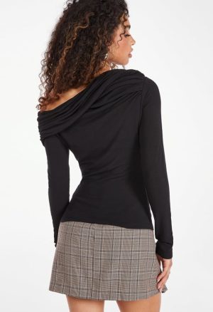 Long Sleeve Off The Shoulder Top