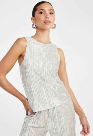 Velvet Plisse Tank