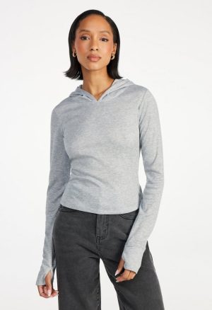 Hooded Long Sleeve Top