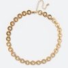 Lexi Pave Rhinestone And Metal Rings Necklace