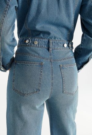 Boyfriend Denim Jumpsuit