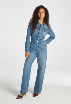 Boyfriend Denim Jumpsuit