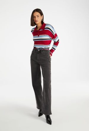 Oversized Striped Polo