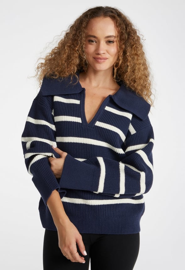 Bell Collar Long Sleeve Sweater