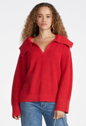 Bell Collar Long Sleeve Sweater