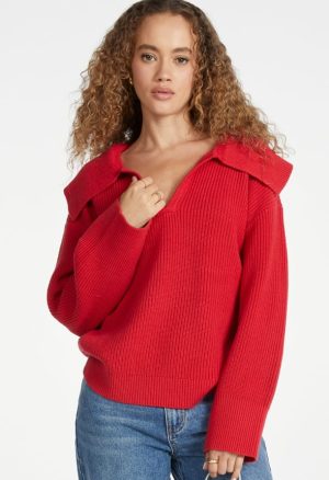 Bell Collar Long Sleeve Sweater