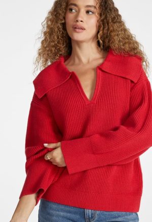 Bell Collar Long Sleeve Sweater