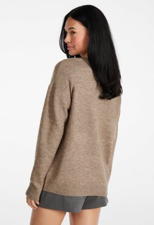 Boyfriend Pullover Crew Neck Sweater