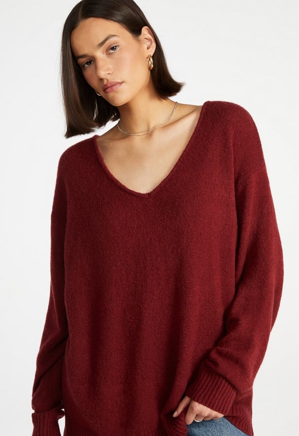 Oversized V-Neck Sweater