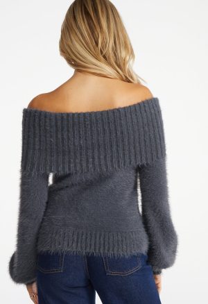 Blouson Off The Shoulder Sweater