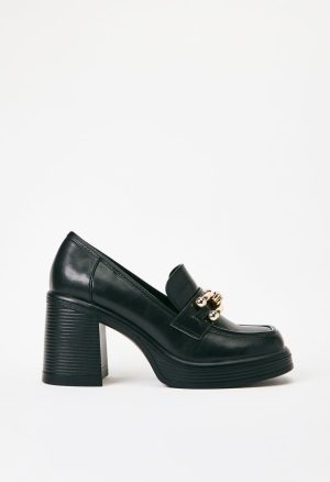 Daria Block Heeled Loafer Pump