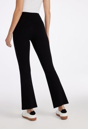 Slim Straight Split Front Leggings