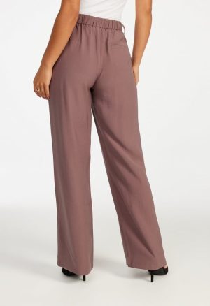 Tailored Wide Leg Pleat Front Trousers