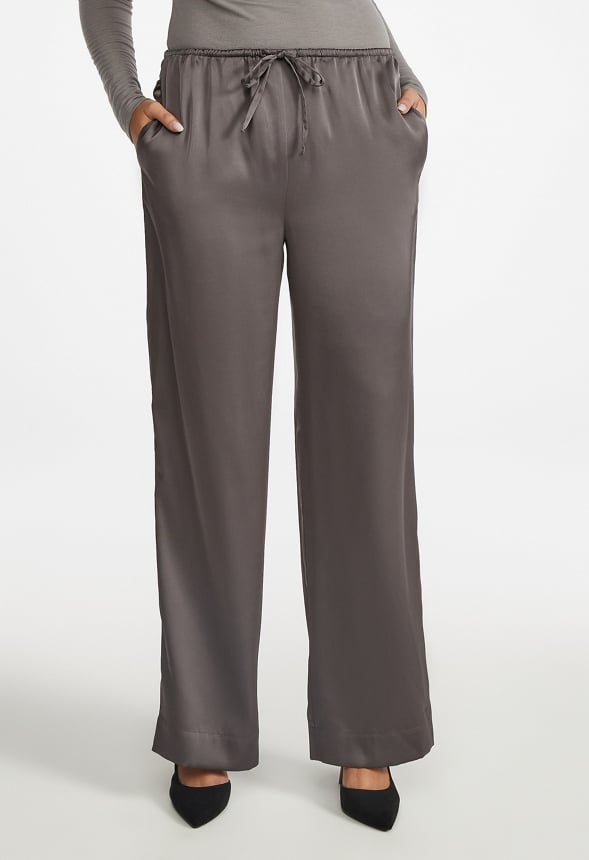 Satin Wide Leg Pants
