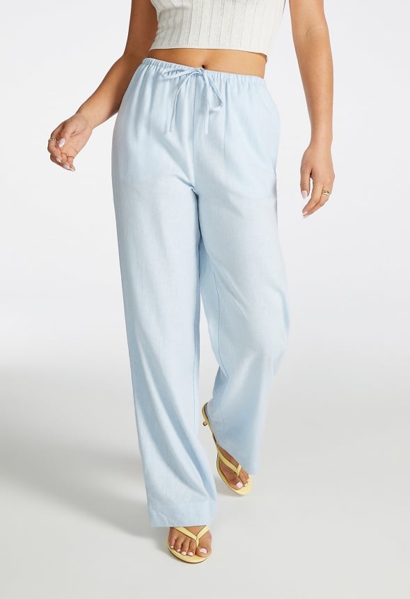 Linen Wide Leg Pants