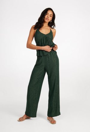 Stripe Wide Leg Pants