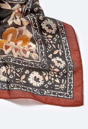 Joelle Floral Large Woven Scarf